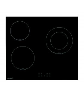 Table de cuisson Vitrocéramique BELDEKO TV3V-102 3 feux, touches sensitive, encastrable.
