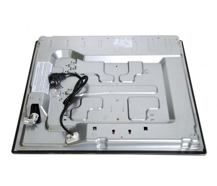 Table de cuisson gaz - BELDEKO TG3V-115, plaque de cuisson gaz en verre noir, brûleurs en fonte. Encastrable.