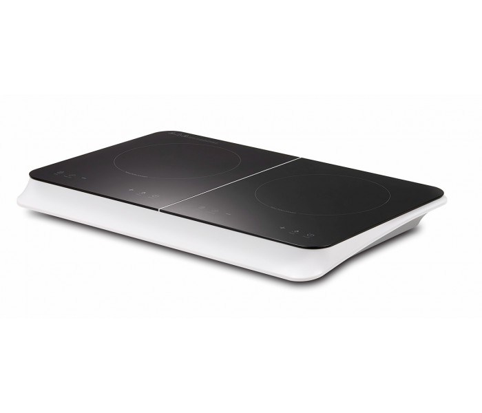 Plaque induction portable 2 foyers posable design