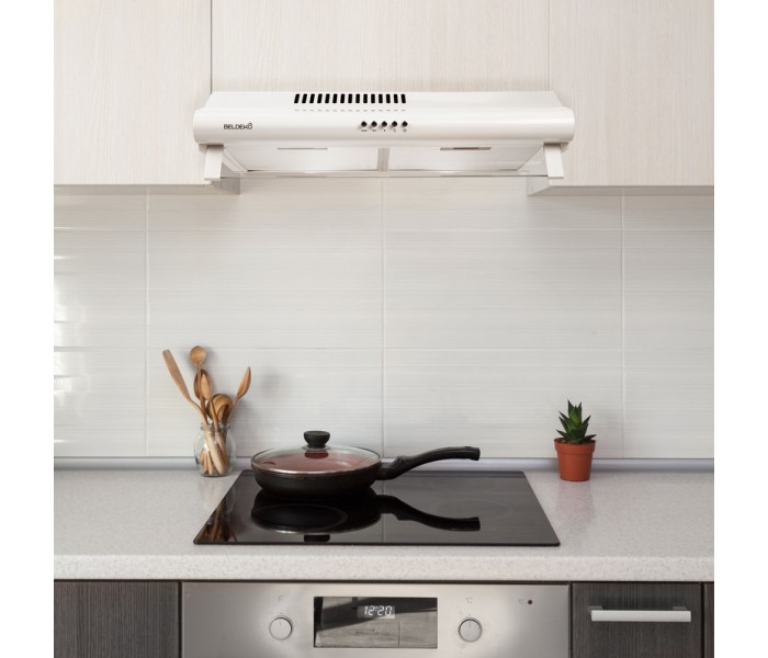 hotte casquette 60 cm blanche