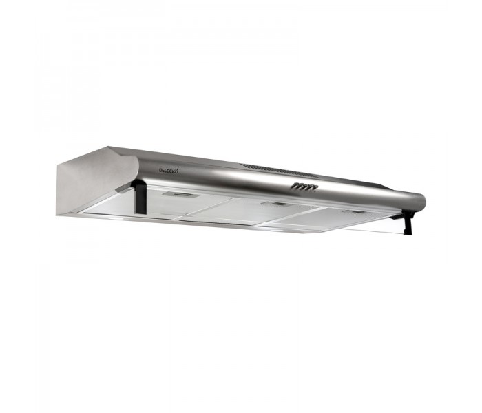 hotte casquette visiere inox 90 cm