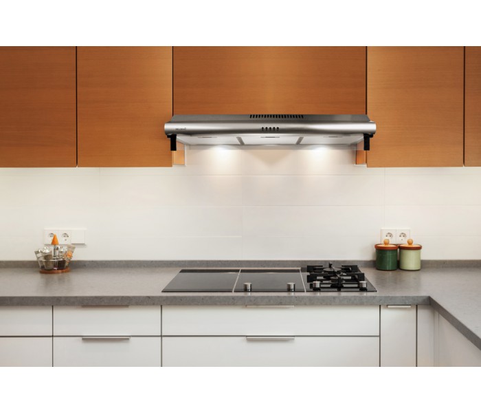 hotte visiere inox 90cm