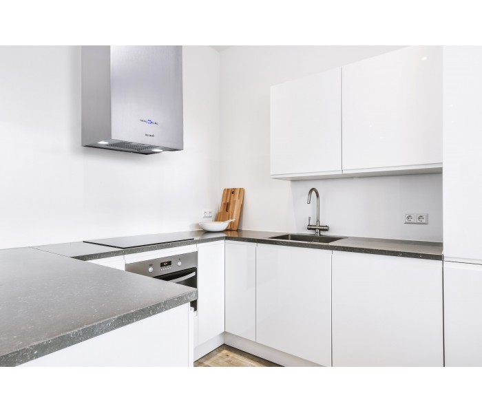 Hotte de cuisine rectangle en inox
