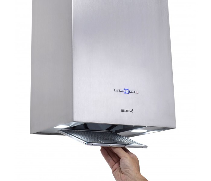 Hotte moderne design inox