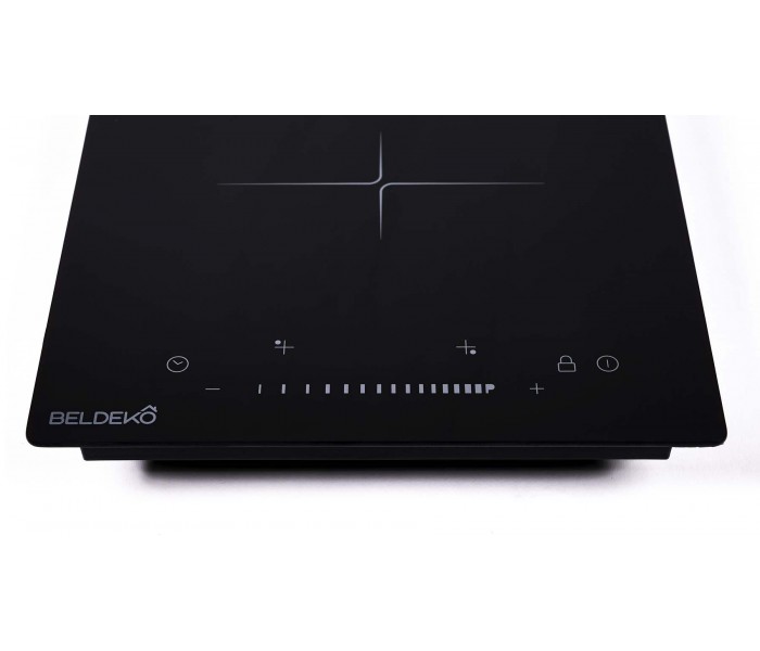 plaque de cuisson, encastrable, induction, 2 zones, puissante, minuteur,  2 foyers, slider