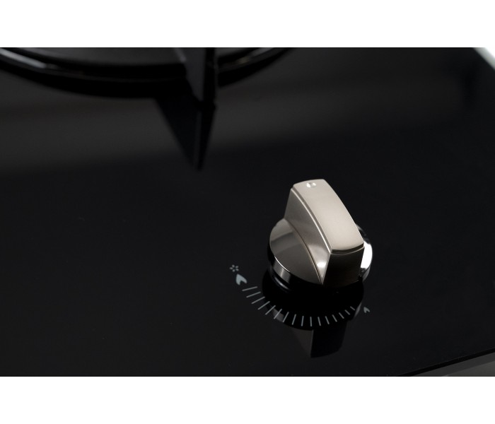 plaque cuisine verre noir gaz