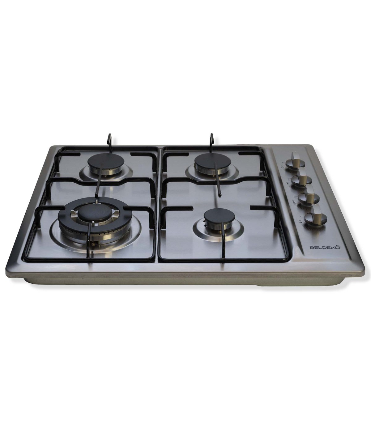 Plaque de cuisson gaz 4 feux inox