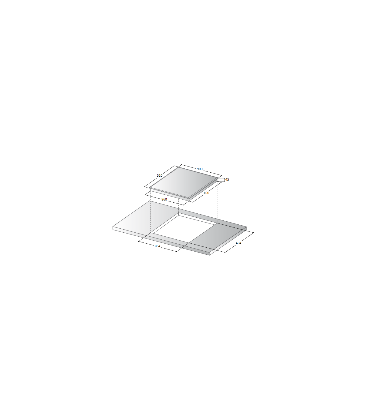 Plaque gaz 5 feux encastrable - Klarstein - 90 cm - tables de cuisson  vitrocéramique - plaque de cuisson gaz - noir
