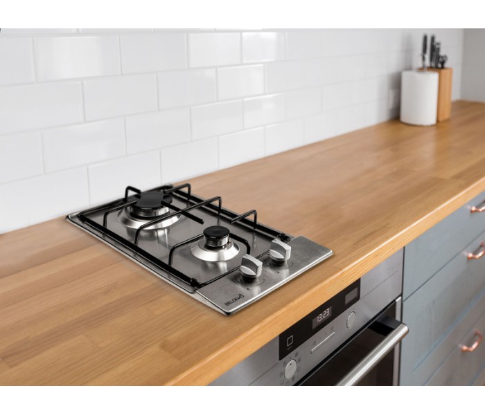 Plaque de cuisson gaz inox 2 feux en gaz bouteille