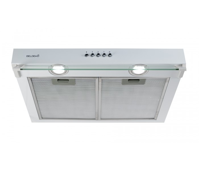 hotte casquette blanche 60 cm blanc