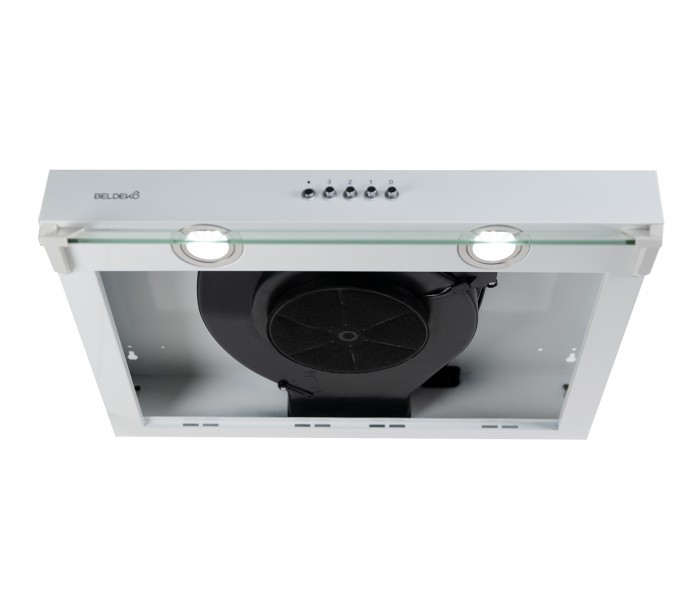 hotte casquette blanche 60 cm blanc