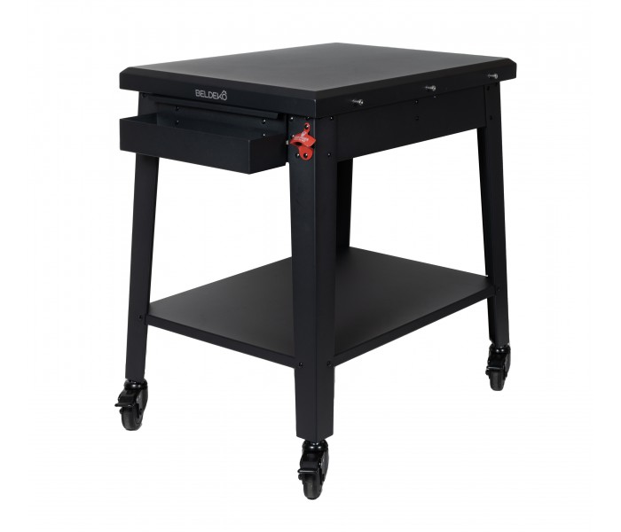 TABLE A ROULETTES EXTERIEUR FOUR A PIZZA ET BBQ