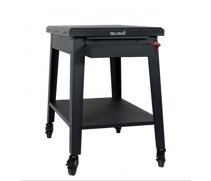 TABLE A ROULETTES EXTERIEUR FOUR A PIZZA ET BBQ