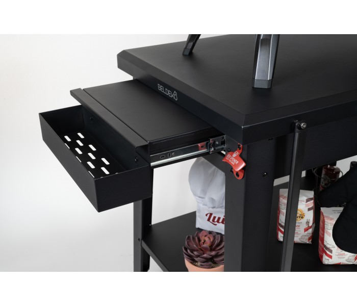 TABLE A ROULETTES EXTERIEUR FOUR A PIZZA ET BBQ