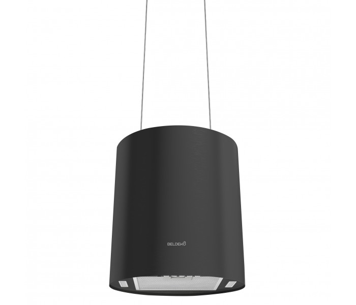 Hotte aspirante ilôt noir à suspendre