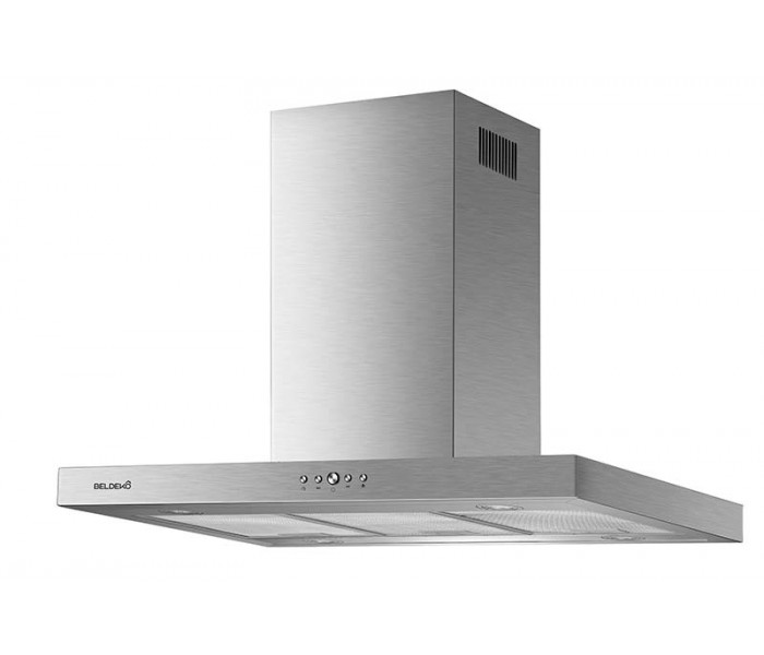 Hotte îlot inox 90 cm plate design