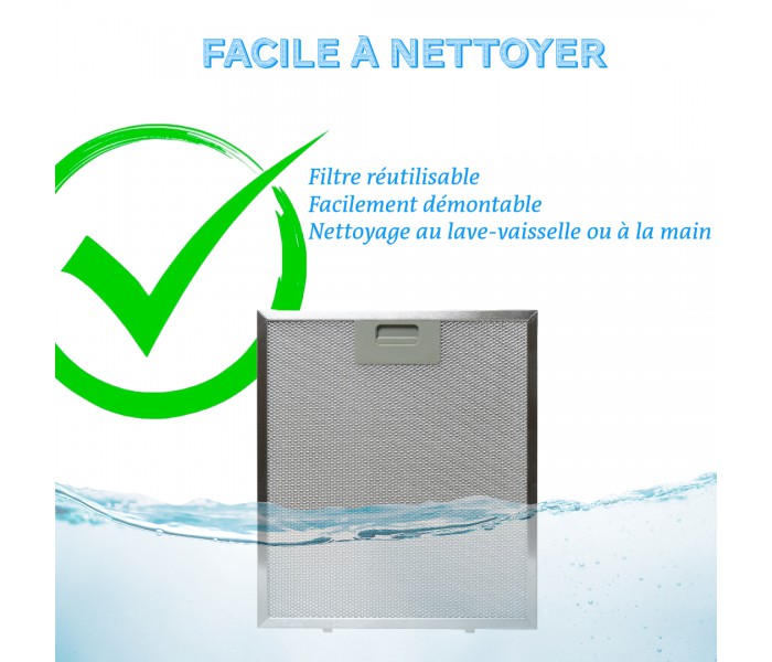 HOTTE MURALE CUBE DOLOMITE - INOX | BELDEKO