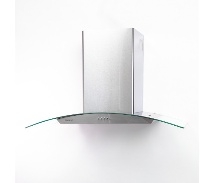 HOTTE DECORATIVE MURALE 90 CM - VERRE ET INOX