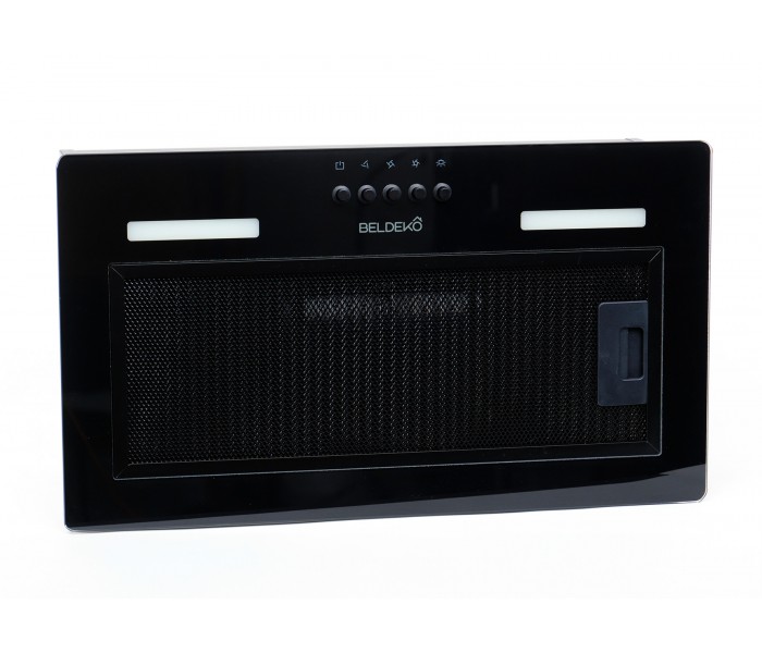 hotte integrer meuble noir