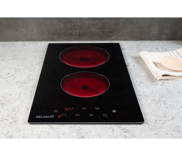 Plaque vitrocéramique 2 foyers, encastrable, 2 feux, fine