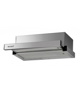 Hotte tiroir 60 cm inox sous meuble encastrable