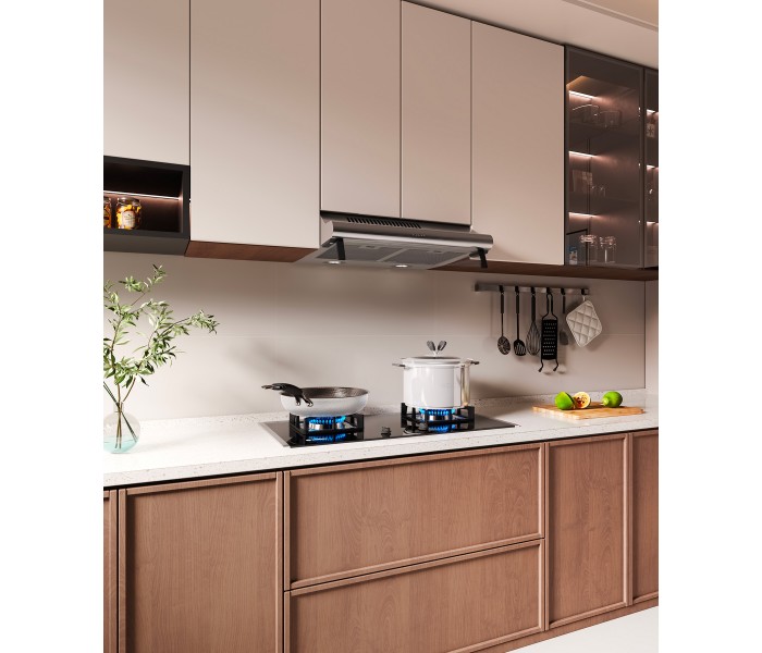 Hotte casquette, hotte visière, inox, 60cm, 60 cm