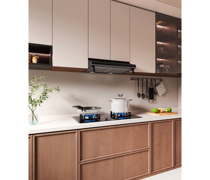 Hotte casquette, hotte visière, noir, 60cm, 60 cm