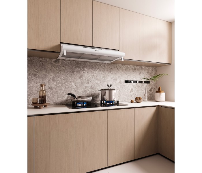 Hotte casquette 90 cm blanche, hotte visiere, 90, blanc