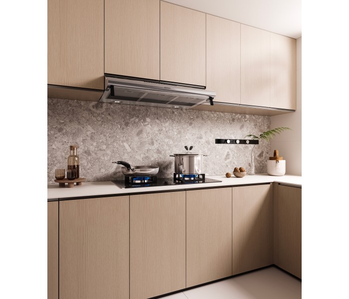 HOTTE INOX 90 cm casquette