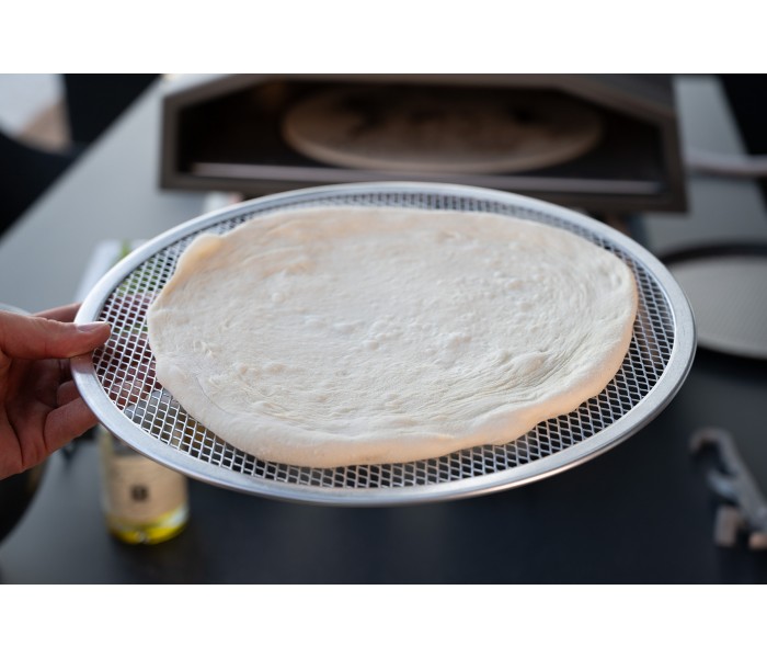 Plaque à pizza perforée, grille de cuisson, aluminium, 30,5 cm, pizza, beldeko