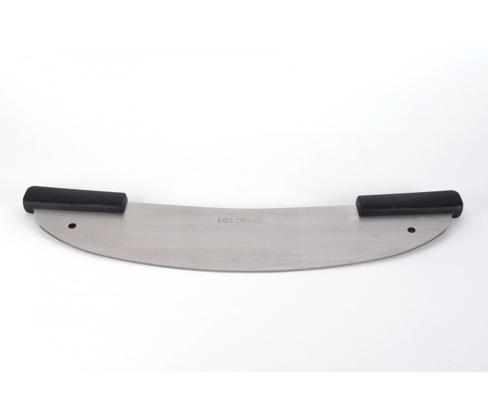 Couteau à Pizza à Deux Mains (Berceuse) en Acier Inoxydable - Qualité Professionnelle