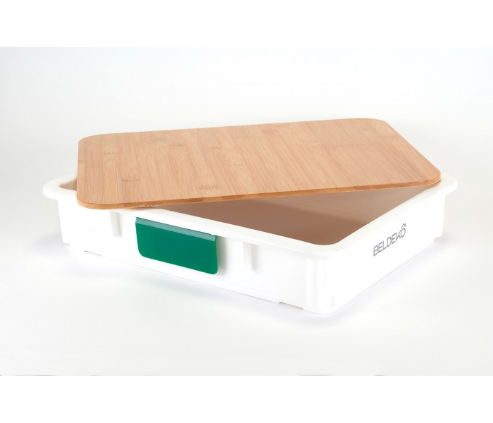 bac à patons, bac à pizza, pro, plastique, plateau bois, bambou, empilable, spatule patons pizza