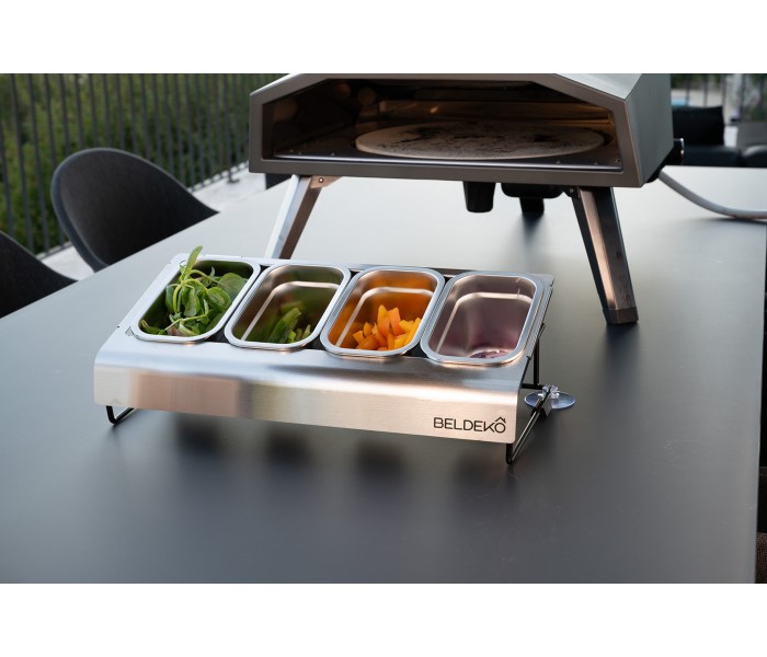 Saladette, four à pizza, beldeko, bac alu, ingredients