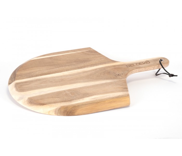 Planche à pizza, plateau à pizza, bois, massif, poignée