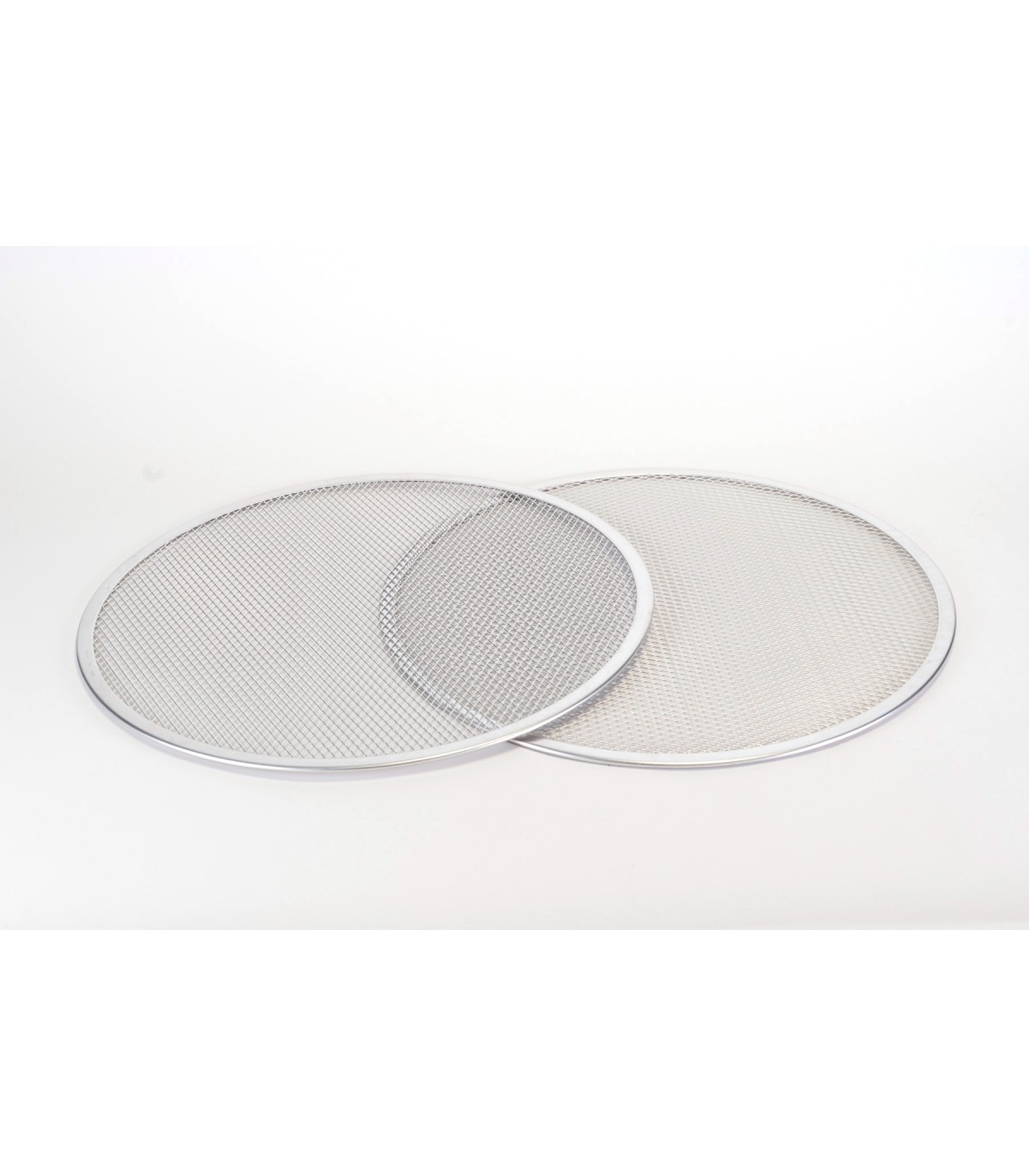 Grille à Pizza En Acier Inoxydable - Diamètre 33 Cm, Maille Pour Cuisson Uniforme, Pâtes Et Pizzas