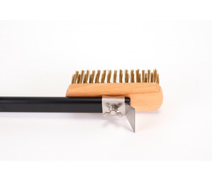 Brosse, nettoyage, metal, four à pizza, nettoyage, pierre, four, pizza