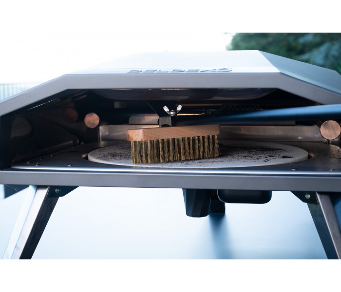 Brosse, nettoyage, metal, four à pizza, nettoyage, pierre, four, pizza