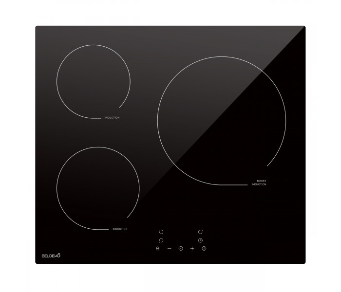 Plaque induction encastrable, 7200W, minuteur, beldeko