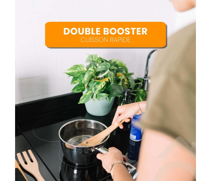 PLAQUE INDUCTION, 2 feux, 2 foyers, 2 zones, minuteur, booster, boost, encastrable, beldeko,