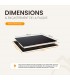 Plaque induction, table induction, 3 feux, 3 foyers, 3 zones, encastrable, slider, puissante, beldeko, minuteur