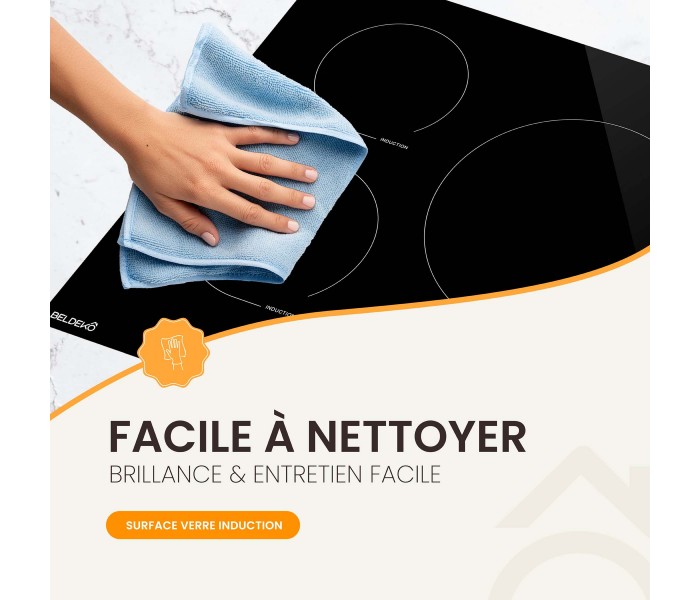 Plaque induction 3 feux, 3 foyers, encastrable, booster, puissante, beldeko, silencieuse