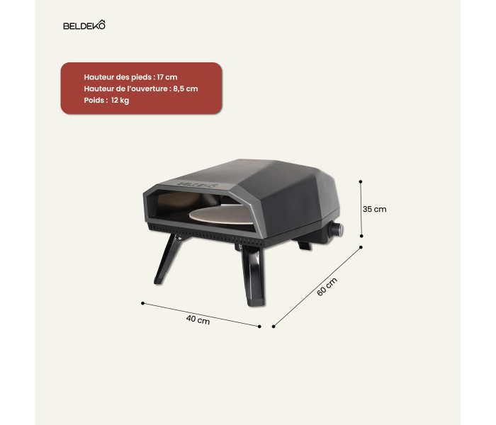 Four à pizza, gaz, pierre tournante, pierre rotative, beldeko, diego