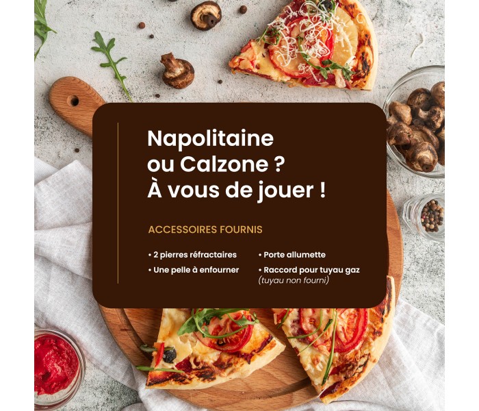 Four à pizza, gaz, pierre tournante, pierre rotative, beldeko, diego