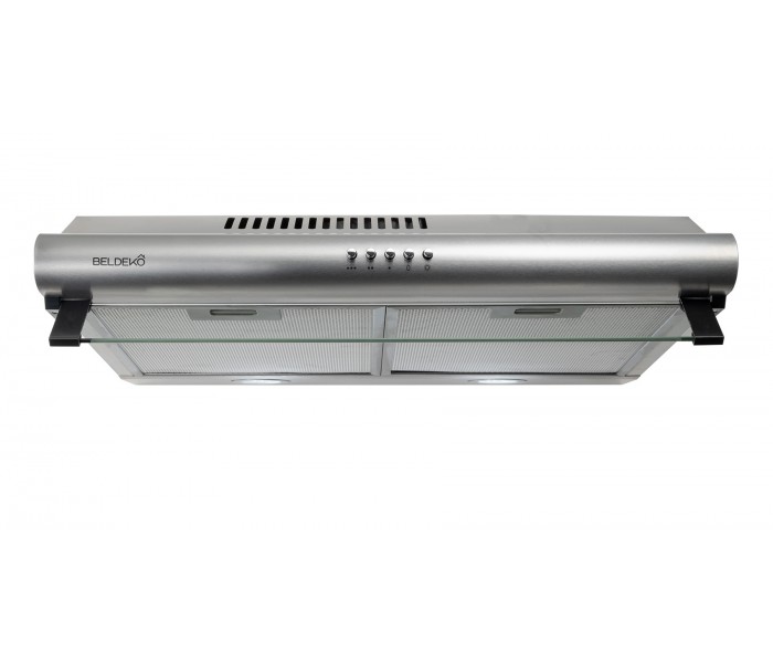 GRETA 60 XS - Hotte Casquette 60 cm. Hotte visière, Inox , puissance, filtre à graisse.