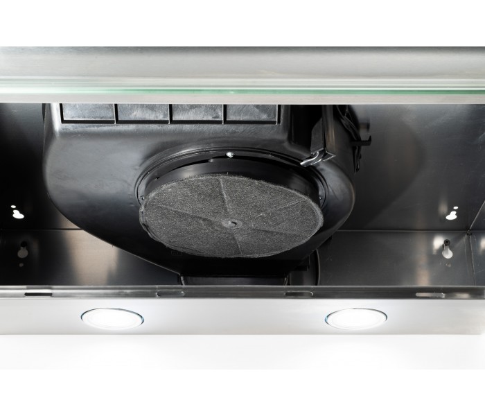 GRETA 60 XS - Hotte Casquette 60 cm. Hotte visière, Inox , puissance, filtre à graisse.