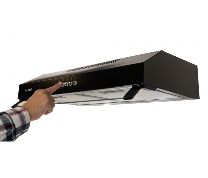 hotte casquette, 60 cm, noir, visiere,  puissante, double moteur