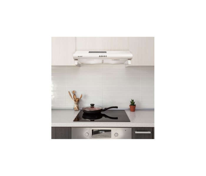 hotte casquette, blanche, blanc, double moteur, visiere, beldeko