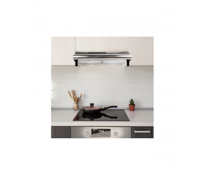 hotte casquette, hotte visière, inox, 60 cm, double moteur, puissante