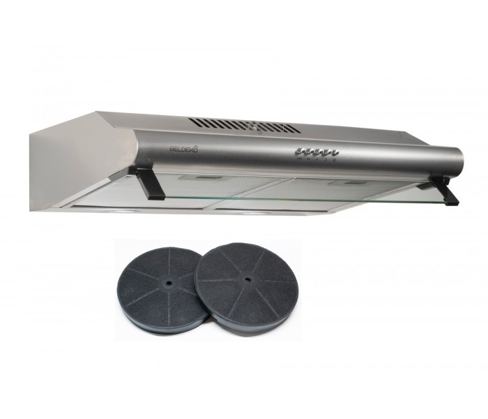 hotte casquette, hotte visière, inox, 60 cm, double moteur, puissante