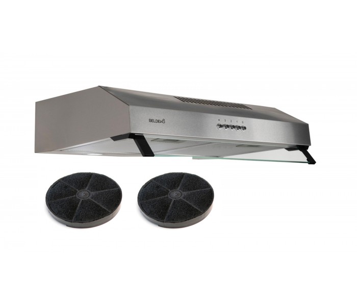 hotte casquette, 60 cm, Inox, visiere,  puissante, double moteur